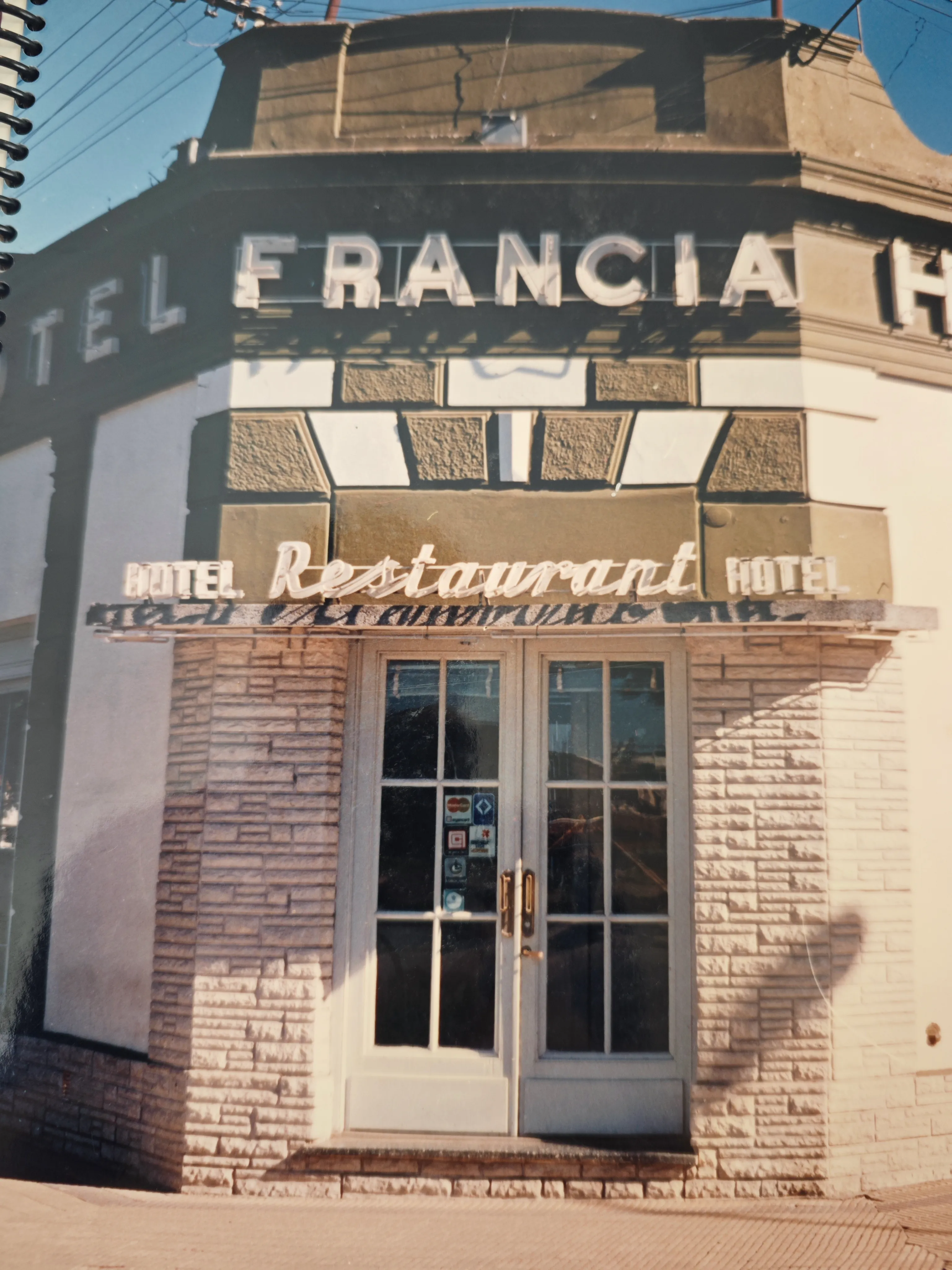 Foto histórica Hotel Francia